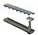 Elleve - Ralo Linear Versatile Tampa Inox 50cm - Imagem 1