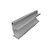 Perfil Trio com LED Rodape Embutido Grey Matte 2,50m - Imagem 1