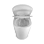 Vaso Sanitario Redondo Branco Brilho New Fluir - Imagem 6