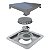 Elleve - Ralo Linear Square Tampa Inox 15X15 cm - Imagem 2