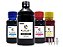 Kit 800ml Refil Tinta Compatível Impressora Epson L355 L365 L375 L395 L3110 L3150 - Imagem 1