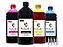 4x 500ml Tinta Compatível Impressora Epson L395 L3110 L3150 - Imagem 1