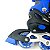 Patins Infantil 4 Rodas In-line Abec-5 Tam. 34-37 Ajustável Azul - 82067 - Imagem 3