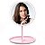 Espelho de Mesa com Iluminação Led para Maquiagem Usb Rosa  - 83571 - Imagem 1