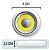 Spot LED 10w Redondo Sobrepor Sem Fio Acionamento Manual a Pilha - 83551 - Imagem 5