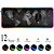 Mouse Pad Gamer Rgb LED Grande de Borracha 30x80 Mapa Mundi Pc - Imagem 1