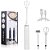 Misturador de Bebidas Mini Batedor Mixer Espumador de Leite Portátil USB Recarregável Branco - Imagem 1