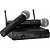Microfone Sem Fio Wireless UHF Duplo Com Receptor de Sinal Karaokê Profissional - 84092 - Imagem 1