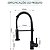 Torneira Misturador Cozinha Monocomando Gourmet Spray Mola 2 Tipos de Jato  - 81528 - Imagem 5