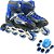 Patins 4 Rodas Infantil 34-37 Led Luz Colorida Kit Proteção - Imagem 1