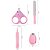 Kit Unha Baby com 4 pecas Tesourinha e Cortador de Unha Rosa - Imagem 2