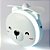 Mini Espelho de Bolsa com Led Ventilador Ursinho Usb Azul - Imagem 3