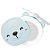 Mini Espelho de Bolsa com Led Ventilador Ursinho Usb Azul - Imagem 1