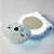 Mini Espelho de Bolsa com Led Ventilador Ursinho Usb Azul - Imagem 2