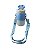 Garrafa Térmica Infantil Inox Canudo e Adesivo 3D 400ml Azul - Imagem 2