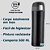 Garrafa Térmica Squeeze Academia Inox 450ml Trava Vácuo Preta - 82981 - Imagem 7