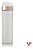 Garrafa Térmica Squeeze Academia Inox 450ml Trava Vácuo Branca - 82981 - Imagem 4