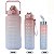 Kit 3 Garrafa Agua Squeeze Galão Com Adesivos Agua Rosa Azul - 82209 - Imagem 1