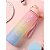 Kit 3 Garrafa Agua Squeeze Galão Com Adesivos Agua Rosa Azul - 82209 - Imagem 8