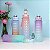 Kit 3 Garrafa Agua Squeeze Galão Adesivos Agua Verde e Roxo - Imagem 8