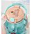 Garrafa De Água Infantil Urso 1000ml Com Alça E Canudo Azul - 82964 - Imagem 8