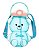 Garrafa De Água Infantil Urso 1000ml Com Alça E Canudo Azul - 82964 - Imagem 1