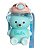Garrafa De Água Infantil Urso 1000ml Com Alça E Canudo Azul - 82964 - Imagem 5
