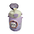 Garrafa Infantil 800ml Lilás Estampa Gatinho Com Alça E Canudo - Imagem 3