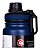Garrafa Térmica Água  800ml Inox Quente e Frio Vácuo Duplo Azul - 82980 - Imagem 3