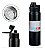 Garrafa Térmica Água  800ml Inox Quente e Frio Vácuo Duplo Preta - 82980 - Imagem 1