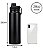 Garrafa Térmica Água  800ml Inox Quente e Frio Vácuo Duplo Preta - 82980 - Imagem 2