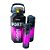 Kit 3 Garrafas Metalizadas 2l 700ml 260ml Com Canudo E Alça Preto - Imagem 1