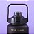 Kit 3 Garrafa Água Academia 2 Litros 2L 900ml 400ml  Canudo Preto - Imagem 7