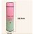 Garrafa Térmica Visor LED 450ml Degrade Termômetro Rosa e Verde - Imagem 3