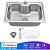 Cuba Gourmet Cozinha Com Acessórios 60x42cm Aço Inox - 83904 - Imagem 1