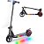 Patinete Elétrico 130w Dobrável 6,5 Polegadas Com Led 70Kg Preto - 81928 - Imagem 2