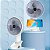 Ventilador Mini Portátil Usb Recarregável Silencioso - 82256 - Imagem 3