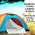 Barraca 3 A 4 Pessoas P/ Camping Parque Acampamento Azul e Laranja - 83185 - Imagem 9