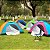 Barraca 3 A 4 Pessoas P/ Camping Parque Acampamento Azul e Laranja - 83185 - Imagem 5