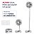 Ventilador Portátil Expansível  Dobrável De Mesa - 82247 - Imagem 6