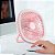 Ventilador Portátil USB C/ Climatizado Luz LED Rosa- 81917 - Imagem 1