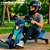 Triciclo Elétrico 8 polegadas Drift 250w Led Com Kit Proteção Homem Aranha Azul - 81330 - Imagem 2