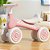 Bicicleta de Equilíbrio Infantil 4 Rodas Rosa - 84351 - Imagem 1