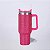 Copo Térmico Com Canudo e Tampa 1000ml Rosa - 82721 - Imagem 3