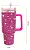 Copo Térmico Com Canudo e Tampa 1000ml Rosa - 82721 - Imagem 2