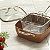 Panela Antiaderente Grande 24cm Quadrada Com Cesto Fritura Fogão Cooktop Indução E Gás - Imagem 3
