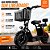 MOTO SCOOTER ELÉTRICA 500W C/ Banco Duplo e Cesto - 81976 - Imagem 3