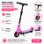 Patinete Elétrico 130W 24V 16km/h Dobrável Rosa - 82923 - Imagem 4