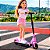 Patinete Elétrico 130W 24V 16km/h Dobrável Rosa - 82923 - Imagem 2
