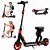 Patinete Elétrico 200w Com Banco Dobrável Led 21,6v 16km/h Rosa - 82929 - Imagem 11